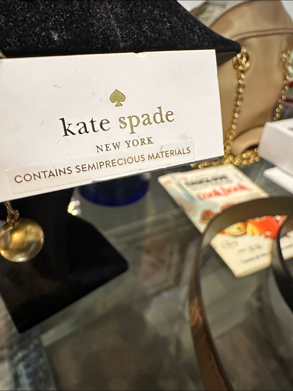 NWT Kate spade Gold-Tone Multistone Disc Necklace - Women Jewelry - Picture 8 of 9